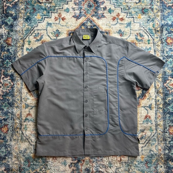 Vintage R2 Piping Button-up Shirt Large - Picture 1 of 5